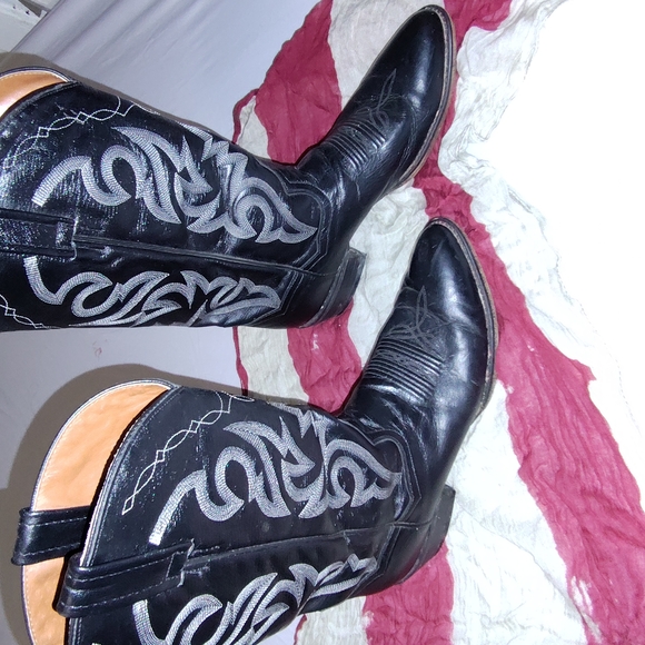 Dan Post Mens Cowboy Boots (Black) - Picture 3 of 9